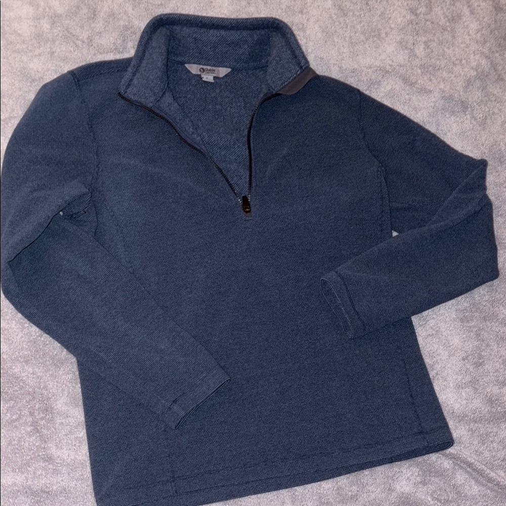 Men's Blue Quarter-Zip Sweater